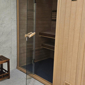 Modern Basement Spa Bathroom