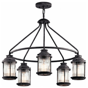 -5 light Outdoor Chandelier-Lodge/Country/Rustic inspirations-20 inches tall by