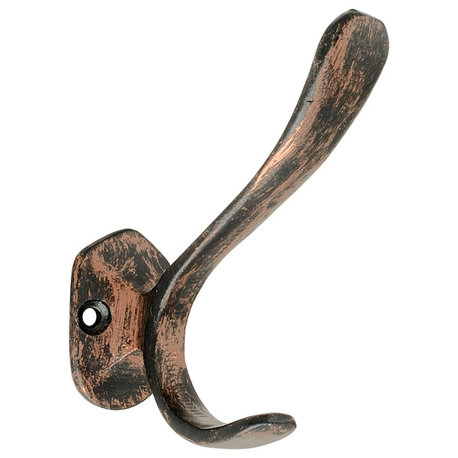 Heavy Duty Coat or Hat Hook, 3.9'', Antique Brass Hook, Coat Hook, Wall Hook