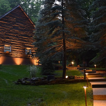 Cleveland Chagrin Valley Log Home Lighting - Spectacular!
