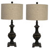Fangio Lighting's 6263 Pair of 29in. Urn Madison Bronze Resin Table Lamps