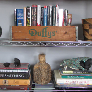 Vintage Wood Crate as Bookends