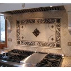 Handcrafted mosaic mural for kitchen backsplash - Tile