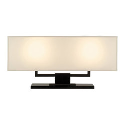 Sonneman Hanover 2-Light 12.5" Bankette Lamp in Black Brass Finish - Table Lamps