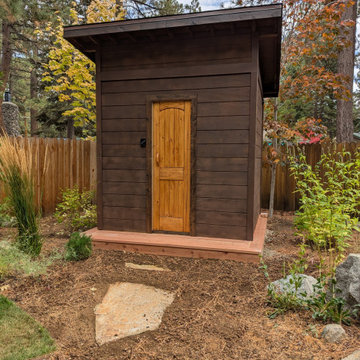 Tall Backyard Sauna - Lake Tahoe