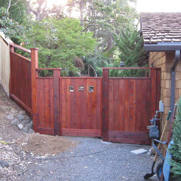 Custom Gate - Side Yard After Staining