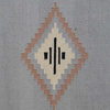 Hand Woven Rug, 4'X6' Flat Weave Reversible Navajo Design 100% Wool Rug