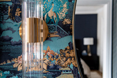 Example of an eclectic bathroom design in Other