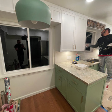 Kitchen Remodel 2024 Oakland/ white and light green