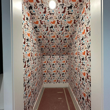 Hallway wallpaper installation Coral Gables, FL