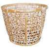 Bamboo White Wash Basket Small