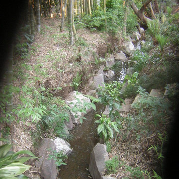 せせらぎがある庭　横浜市Ａ邸