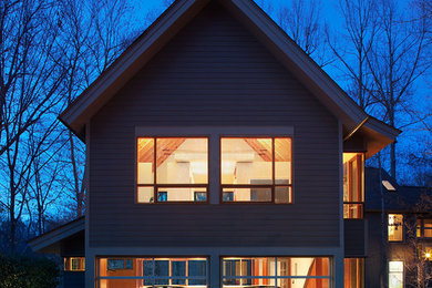 Inspiration for a timeless two-car garage remodel in Raleigh