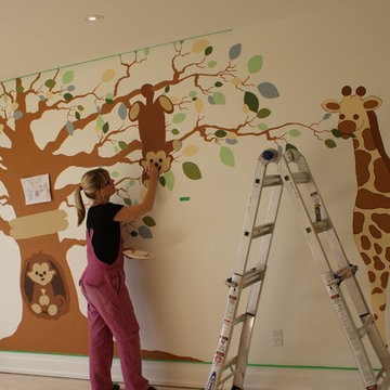 Safari Tree Mural - Painting