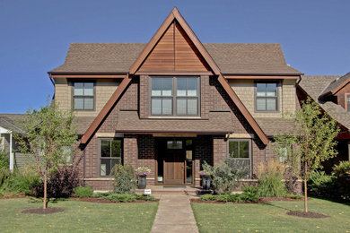 Inspiration for a large contemporary home design remodel in Calgary