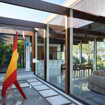 Malibu Glass Box House by Klopf Architecture