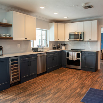 Contemporary Kitchen Update Done in a 2 Tone Color