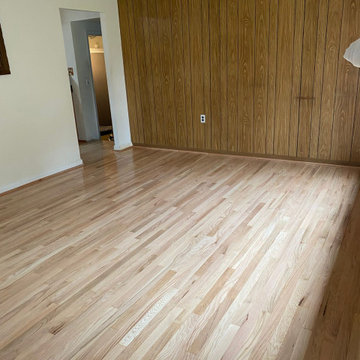 Beltsville Red Oak Hardwood Flooring Installation & Refinish Hardwood Bay Window