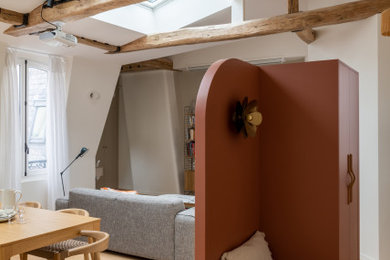 Idées déco pour une salle de séjour éclectique.