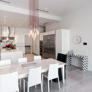Colonial White Marble Modern Home