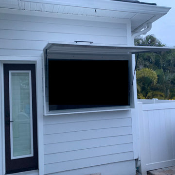 Weatherproof Outdoor TV Lift Up Cabinet Enclosure