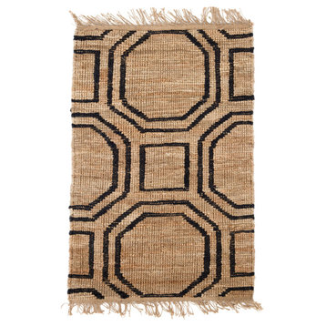Hexile Hand Knotted Jute Rug, Runner-2.5'x8'