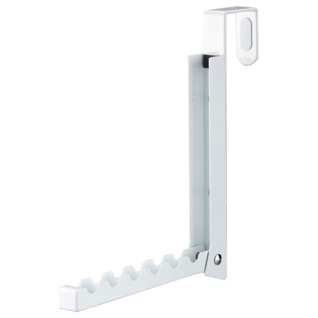 Over-the-Door Hook, Steel, Fits 1.375", Holds 13.2 lbs, White