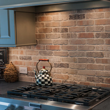Kitchen Remodel with Brick Backsplash in West Chester, PA