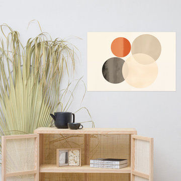 Geometric Symphony - Boho Style Digital Art Loose Print