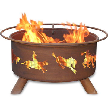 Patina Products Steel Fire Pit, Western