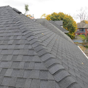 Asphalt Shingles Certainteed Landmark Moire Black Roof Installation