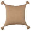 Pima Cotton Pillows, Organic, Beige, 18x18, Solid