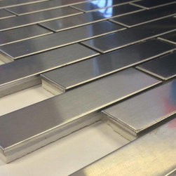 "New" Stainless Steel Mosaics 1x4 - Tile