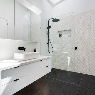 Contemporary bathroom in Melbourne.