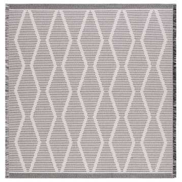 Safavieh Augustine Collection AGT503 Rug, Ivory/Black, 6'4" x 6'4" Square
