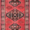 nuLOOM Handmade Wool Tribal Southwestern Area Rug, Red 6'x9'