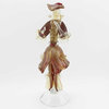 GlassOfVenice Murano Glass Venetian Goldonian Couple - Red and Gold