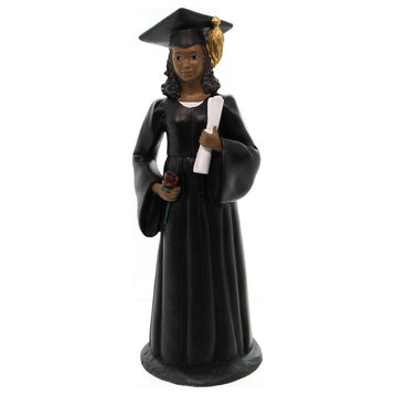 Black Art Female Graduate Graduation College School Collectible Figurines