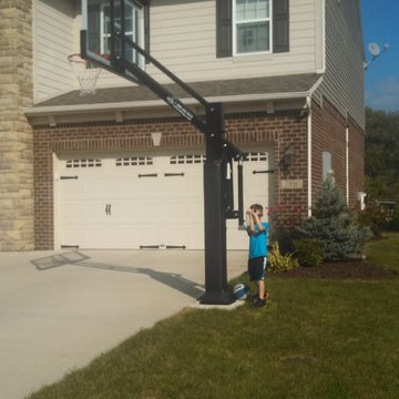 Meribeth Y's Pro Dunk Platinum Basketball System on a 35x25 in Avon, IN