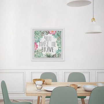 "You Make Me Brave" Framed Painting Print