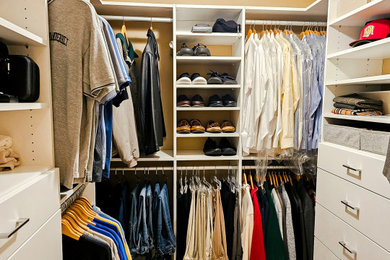 White Closet with Clothes Inside