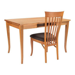 Classic Shaker Flare Leg Writing Desk - Desks And Hutches