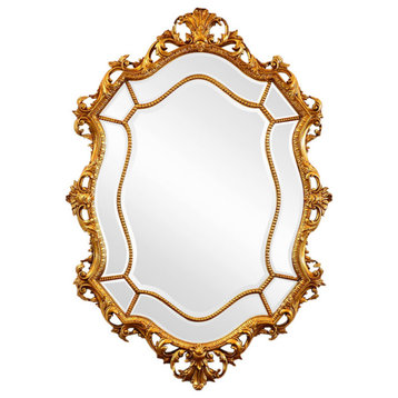 Rosia Silver Venetian Full Length Mirror, Gold