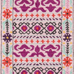Momeni - Momeni Tahoe Hand Tufted Transitional Area Rug Pink 2'3" X 8' Runner - Southwestern motifs get a modern edge in the graphic design elements of this decorative area rug. Available in a stunning array of tribal patterns, each floorcovering features a geometric repeat inspired by iconic tribal prints. Diamonds, crosses, medallions and stars form repeating stripes and intricate linework while tassels at the top and bottom of the rug accentuate the exotic vibe of the with a fun, fringed border. Exceptional in style and composition, each rug is han