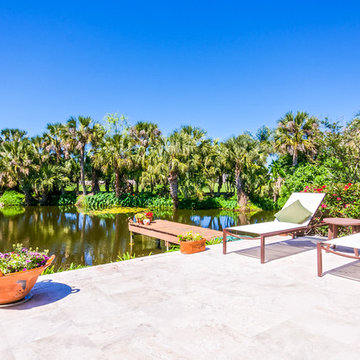 Golf Course Home on Ocean-fed Lake With Private Island