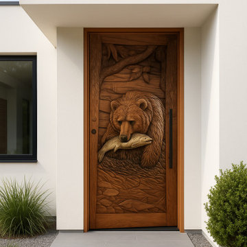 Bear Fishing Door