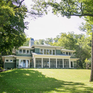 Prairie Style Architecture for a Lake Front Home