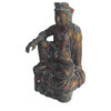 Chinese Black Golden Wood Kwan Yin Statue