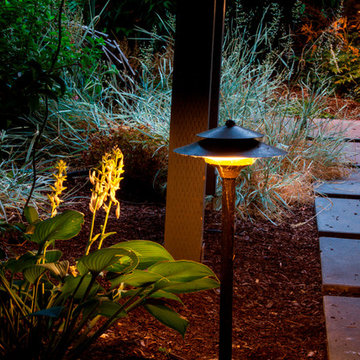 Dry Stream Bed and Paver Path in SW Portland, Oregon