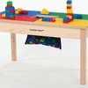 Lego Compatible Play Table With Storage Bag, 32"x16", With Play Table Cover